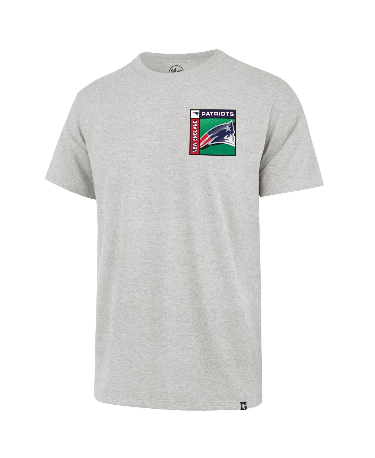 47 Brand Men's Gray New England Patriots Chrome Plate Franklin T-Shirt