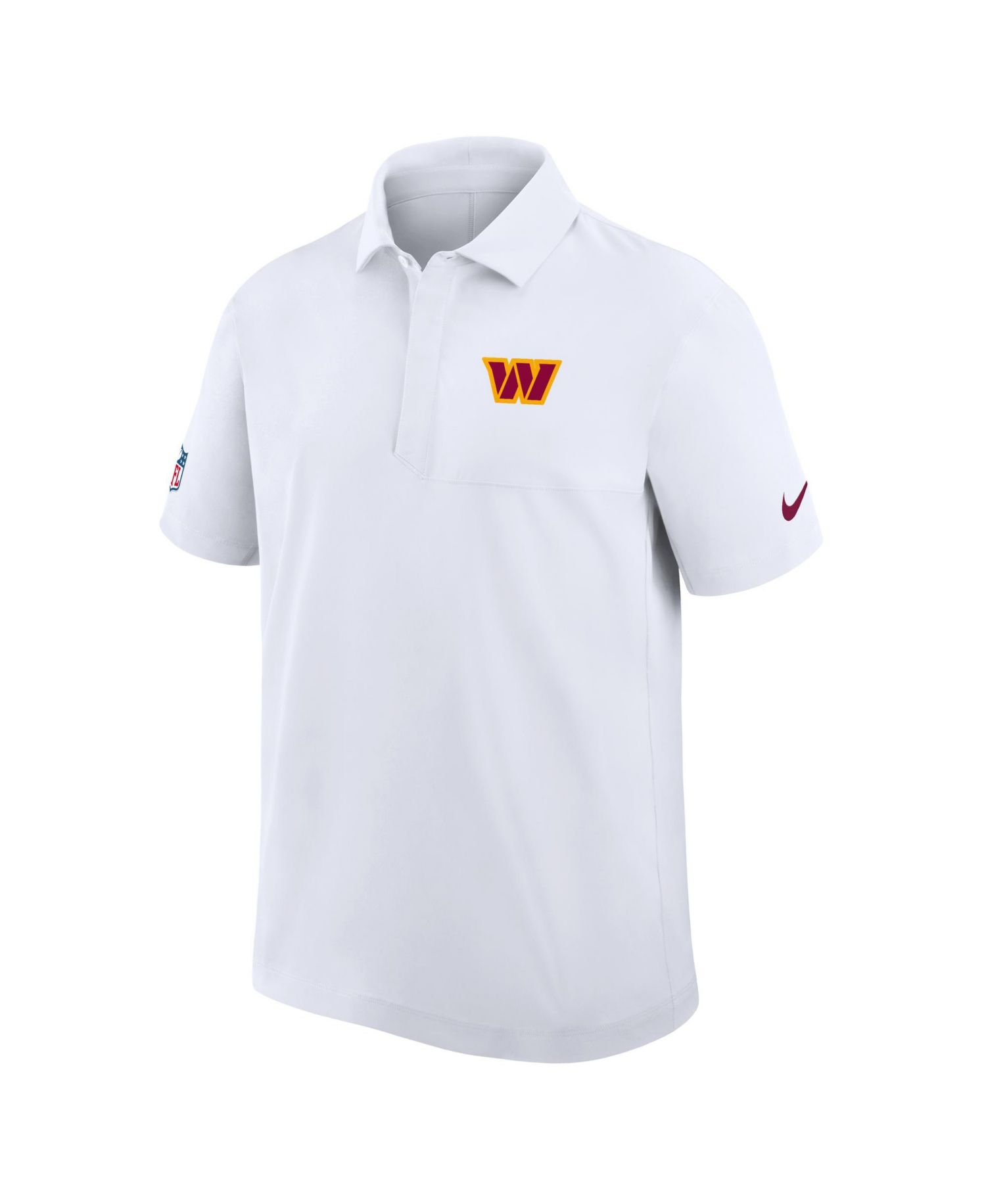 Men's White Washington Commanders Sideline Woven Dri-FIT Polo Shirt