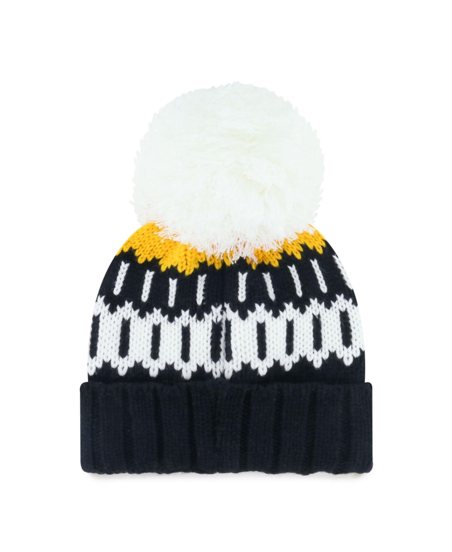 Women's Black Pittsburgh Pirates Felicity Cuffed Knit Hat with Pom