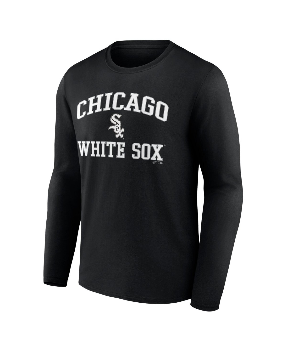 Logo Athletic Men's Black Chicago White Sox Heart Soul Long Sleeve T-Shirt