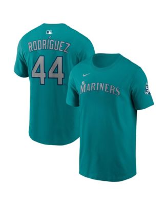 Men's Julio Rodríguez Teal Seattle Mariners Name Number T-Shirt