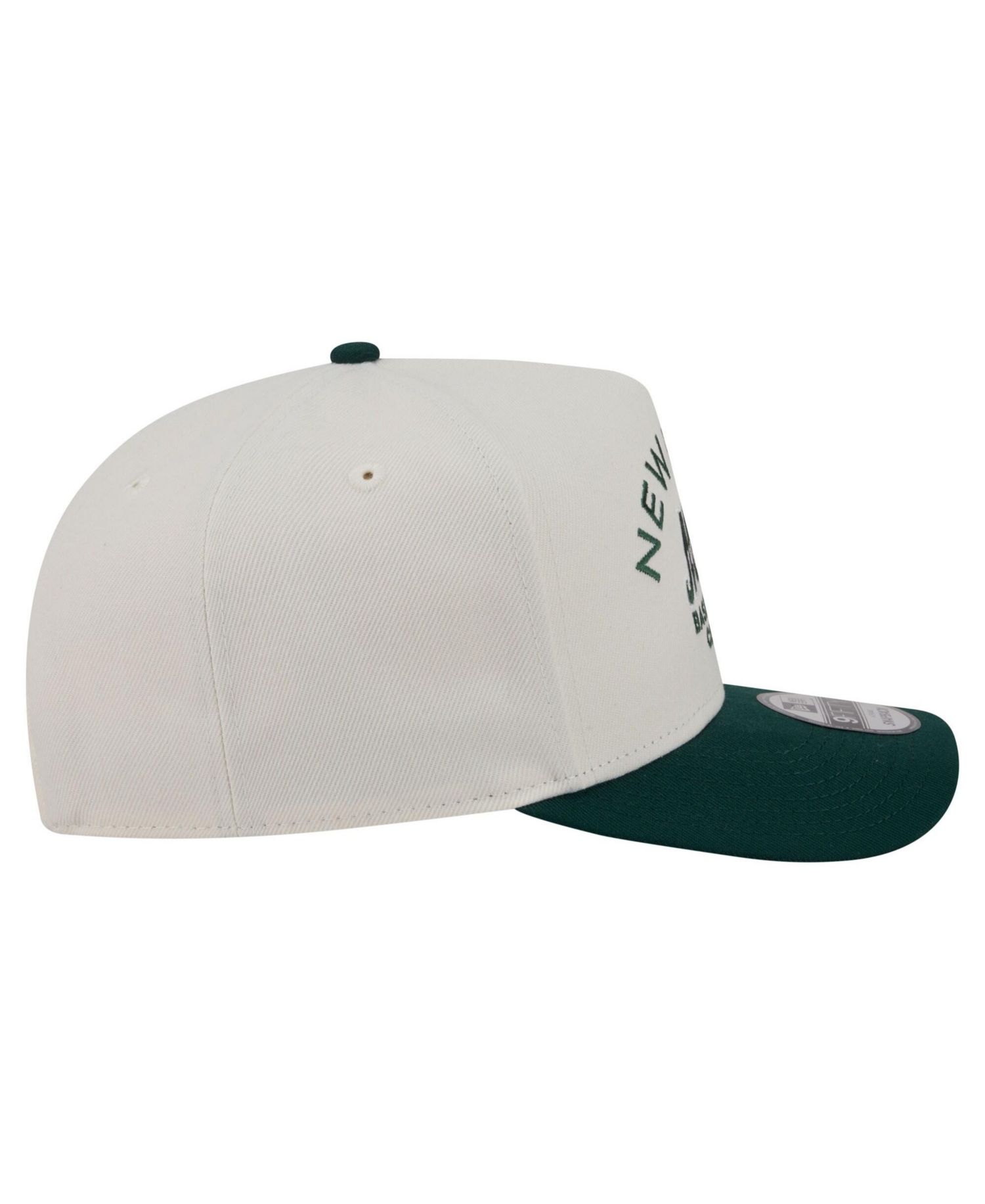 Men's Cream/Dark Green New York Mets Chrome A-Frame 9FIFTY Snapback Hat