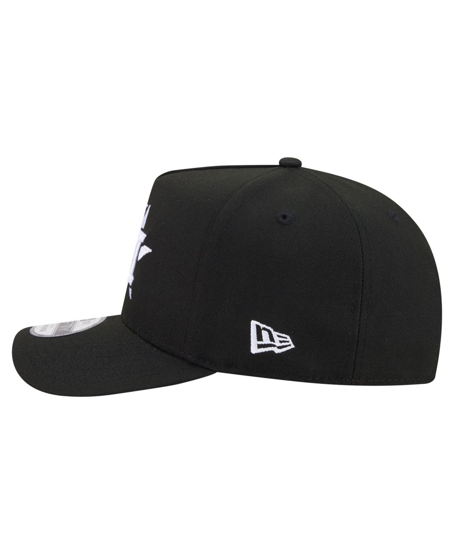 Men's Black Houston Astros Motion A-Frame 9FIFTY Snapback Hat