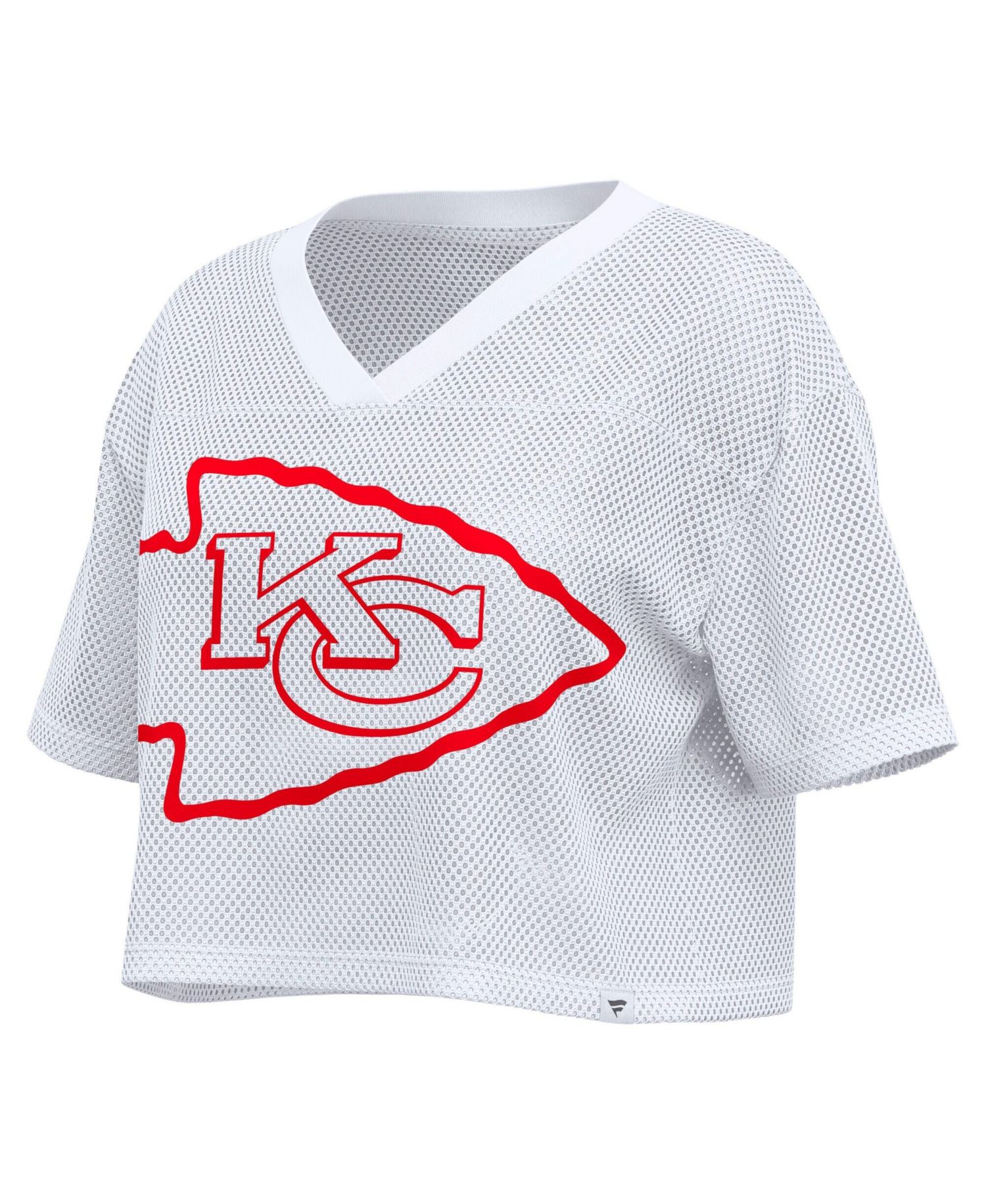 Women's Kansas City Chiefs Oversized Mesh Cropped Jersey