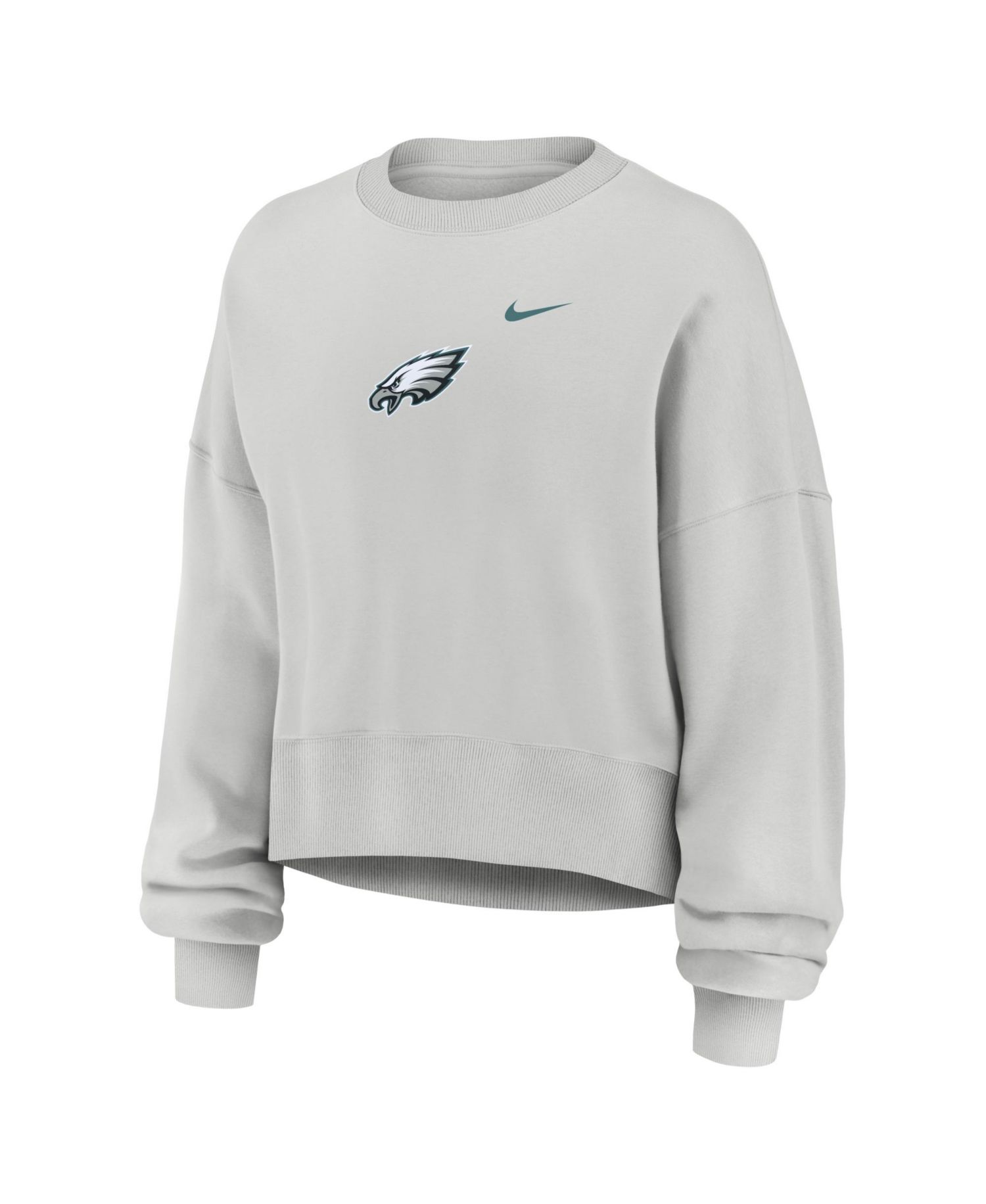 Women's Gray Philadelphia Eagles Oversized Primetime Phoenix Fleece Sweatshirt