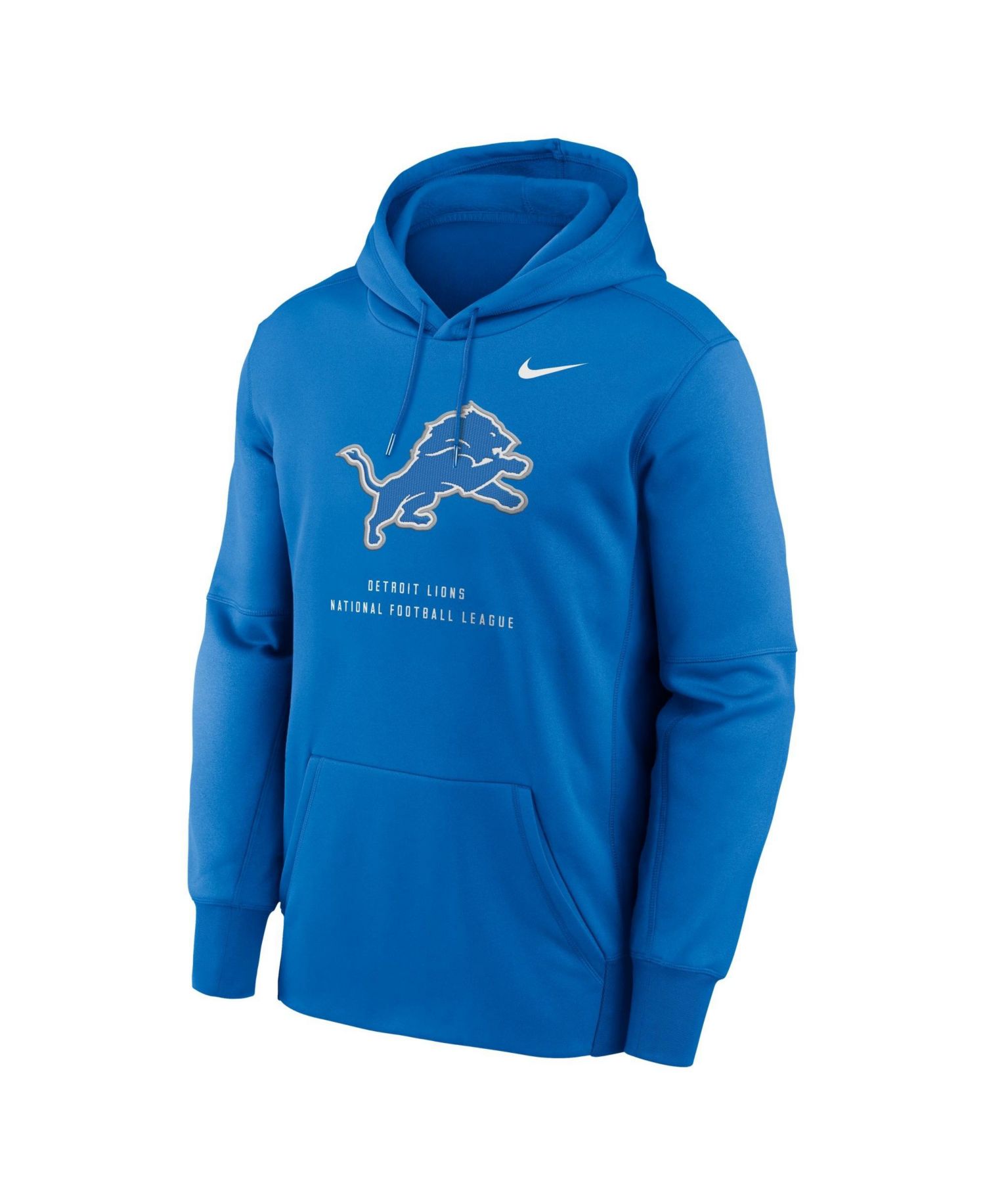 Men's Blue Detroit Lions Toss Sweep Therma-FIT Hoodie