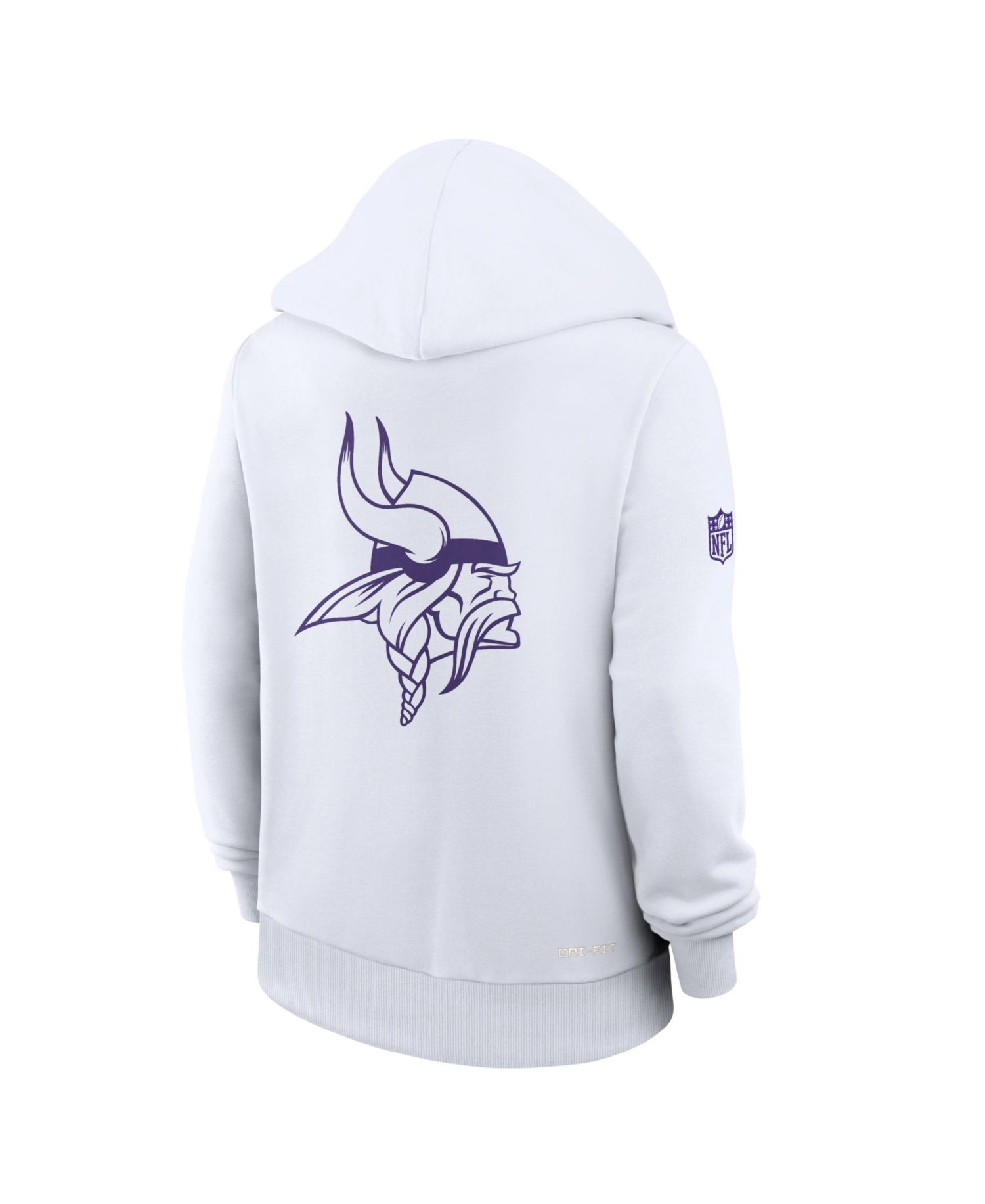 Women's White Minnesota Vikings Alt Sideline Standard Issue Dri-FIT Hoodie