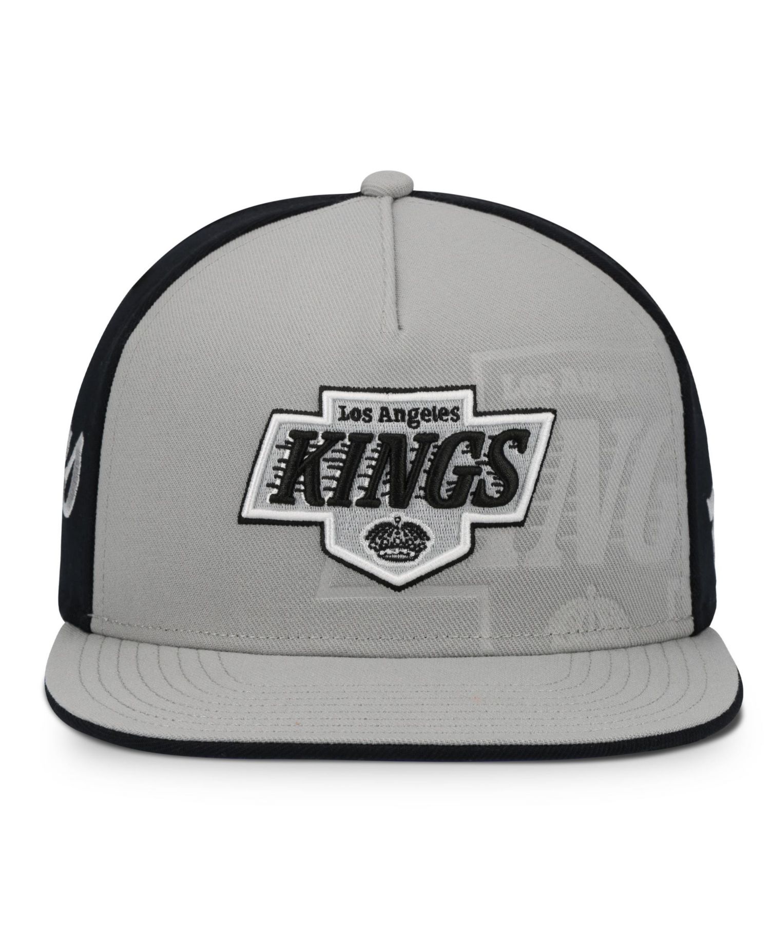 Men's Silver/Black Los Angeles Kings Snapback Hat