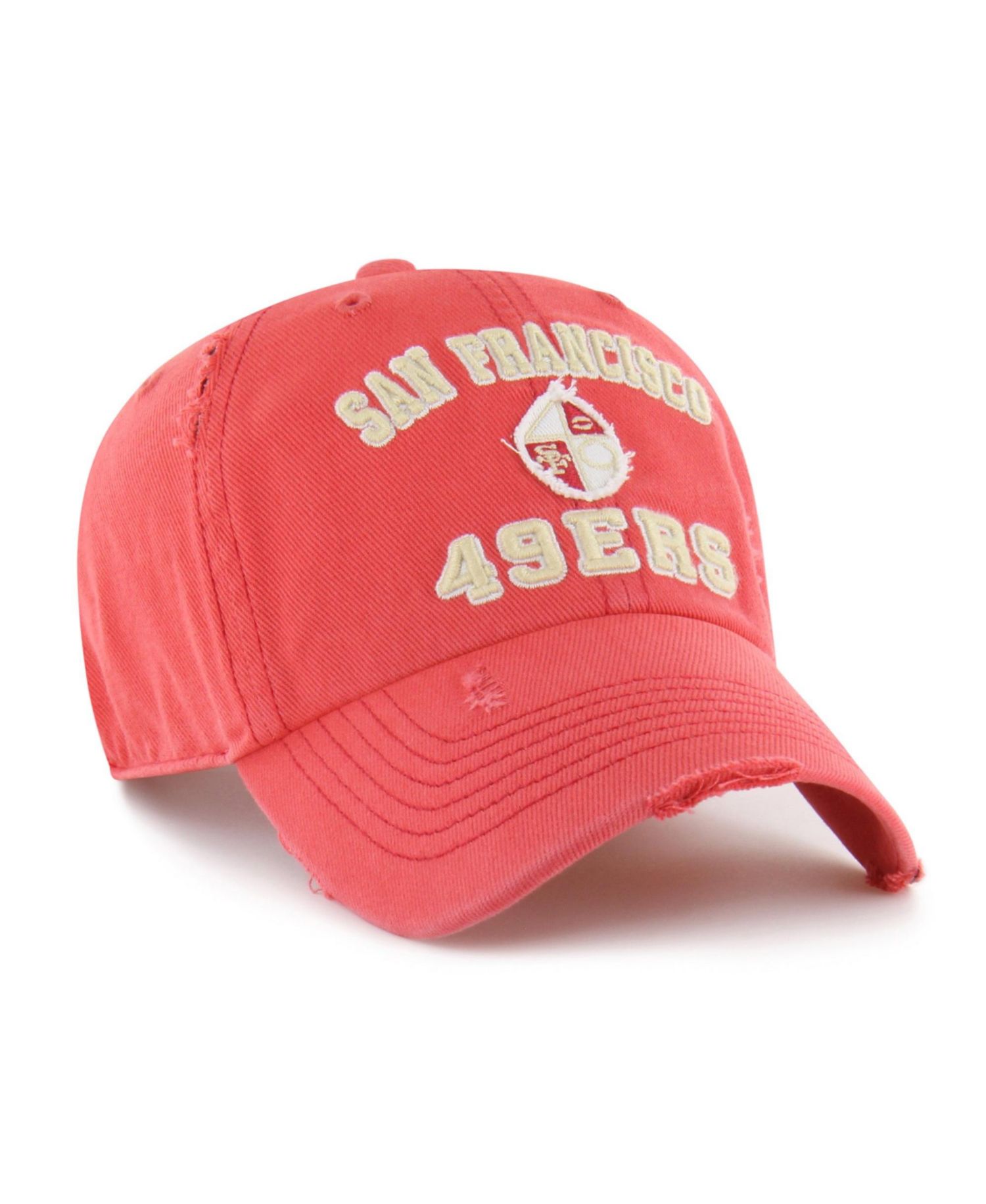Men's Red San Francisco 49ers Seymoore Clean Up Adjustable Hat