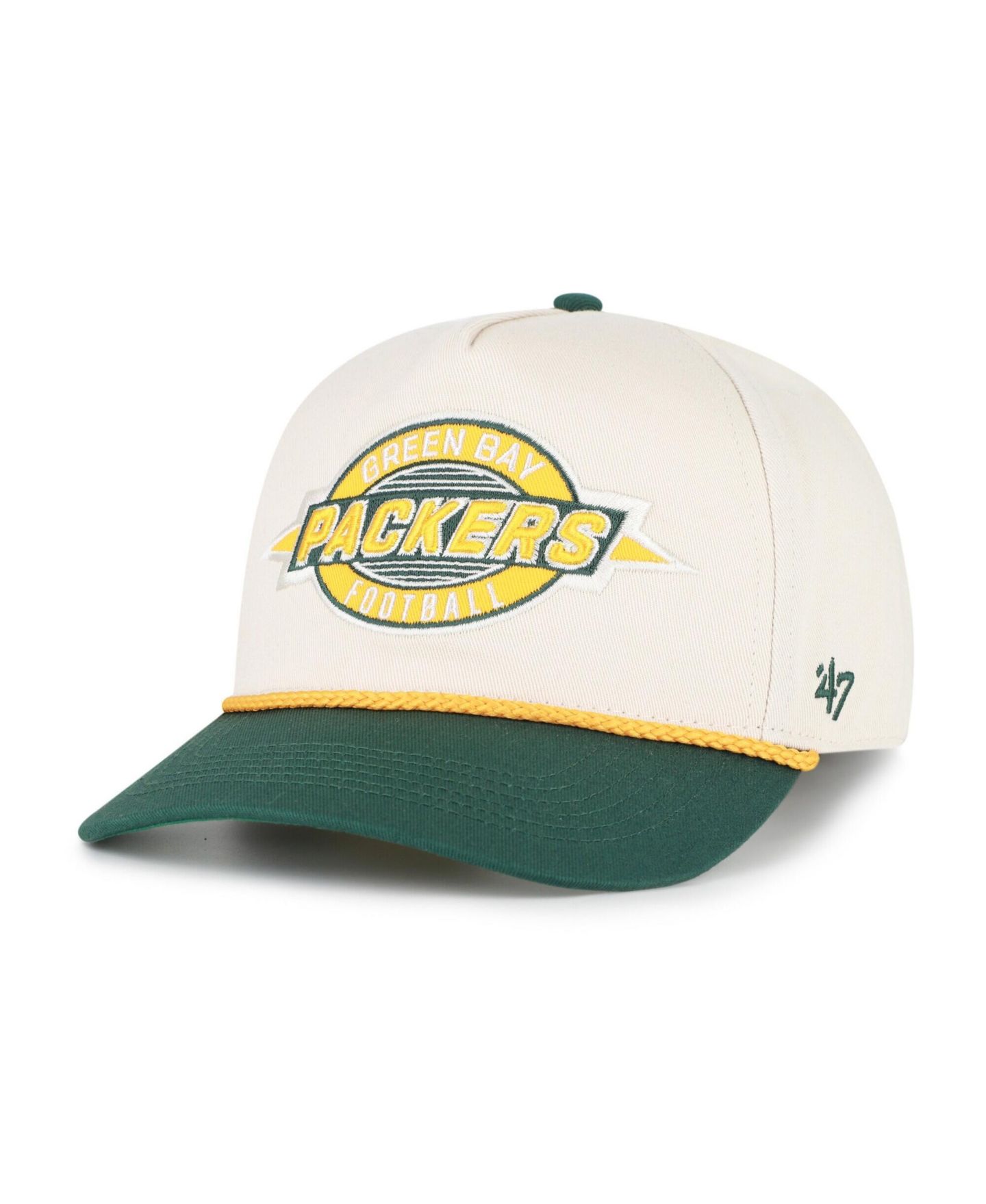 Детская кепка '47 Brand Natural Green Bay Packers Freemont Hitch Adjustable Hat — фото 2