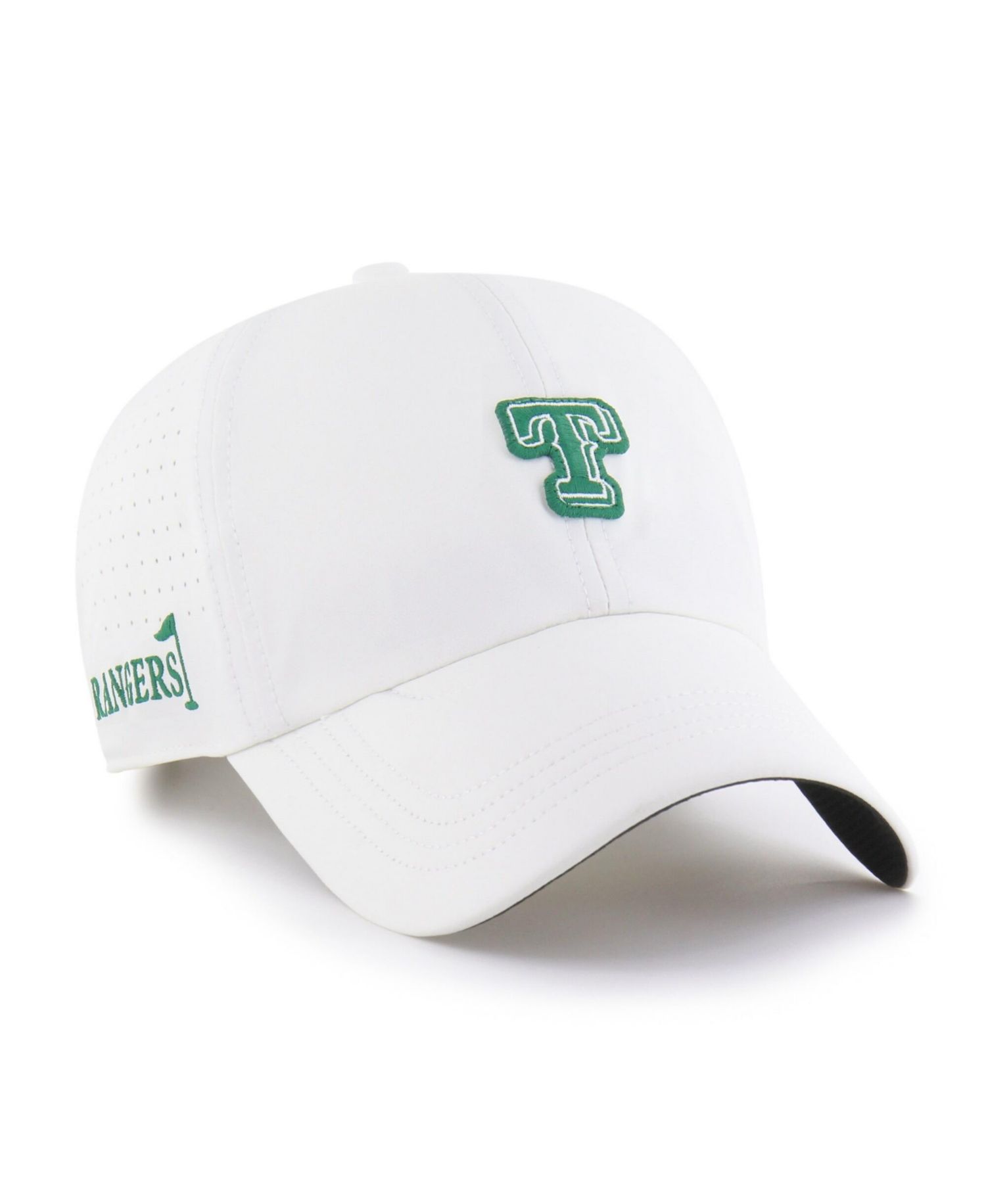 47 Brand Men's White Texas Rangers Elevated Greens Clean Up Adjustable Hat