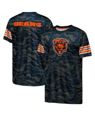 Big Boys and Girls Navy Chicago Bears Slant Route Performance T-Shirt