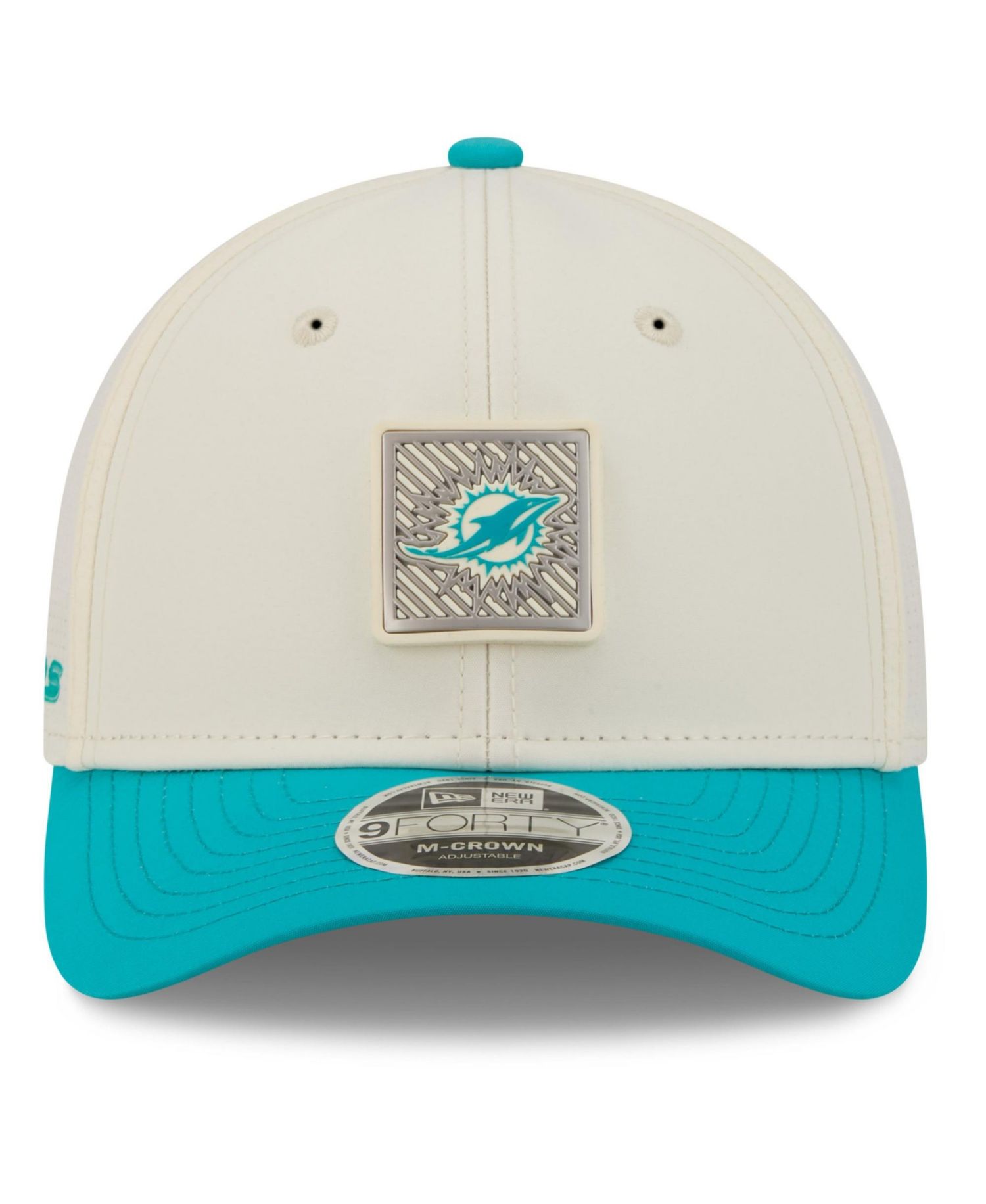 Men's Cream/Aqua Miami Dolphins 2026 NFL Training Camp 9FORTY Adjustable Hat