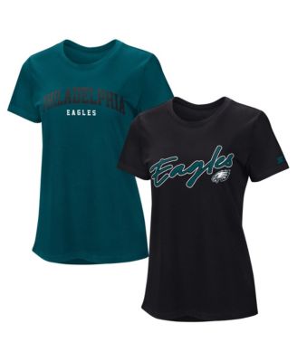 Women's Midnight Green/Black Philadelphia Eagles Combo Pack T-Shirt