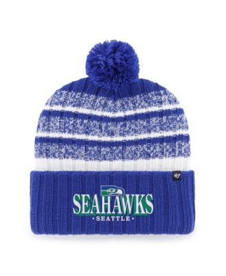 47 Brand Men's Royal Seattle Seahawks Region Cuffed Knit Hat with Pom