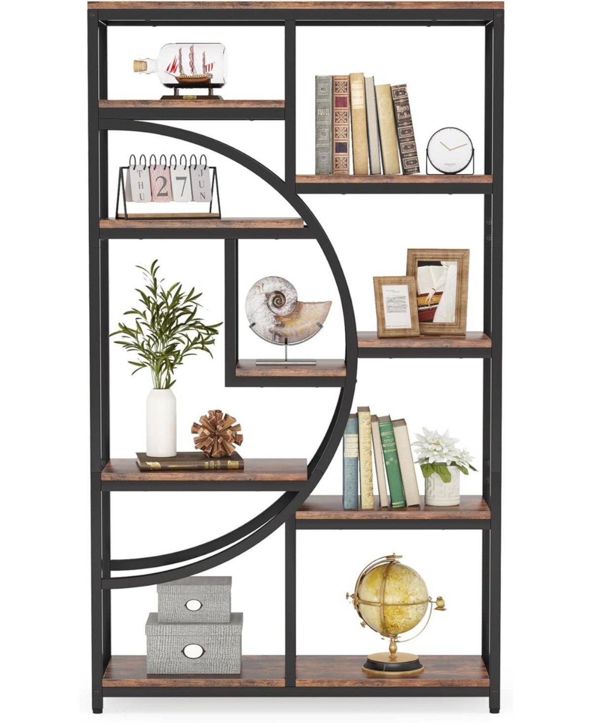 Tribesigns 5-Tier Industrial Bookshelf