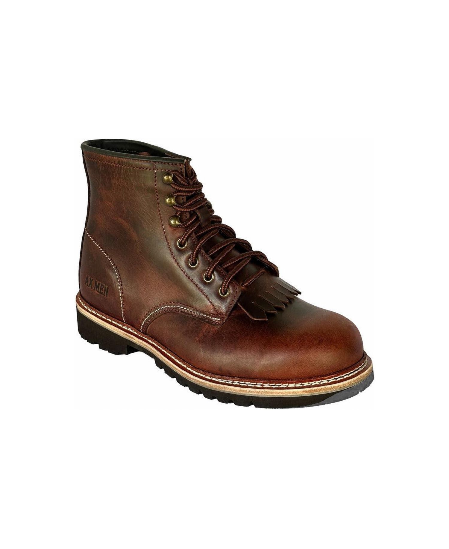 Men's Boots Barrister 6 Inch Front Lace Plain Toe