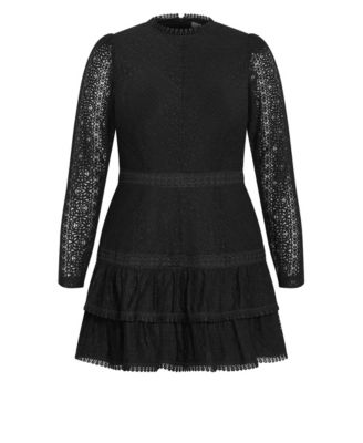 Black Lace Plus Size Dresses