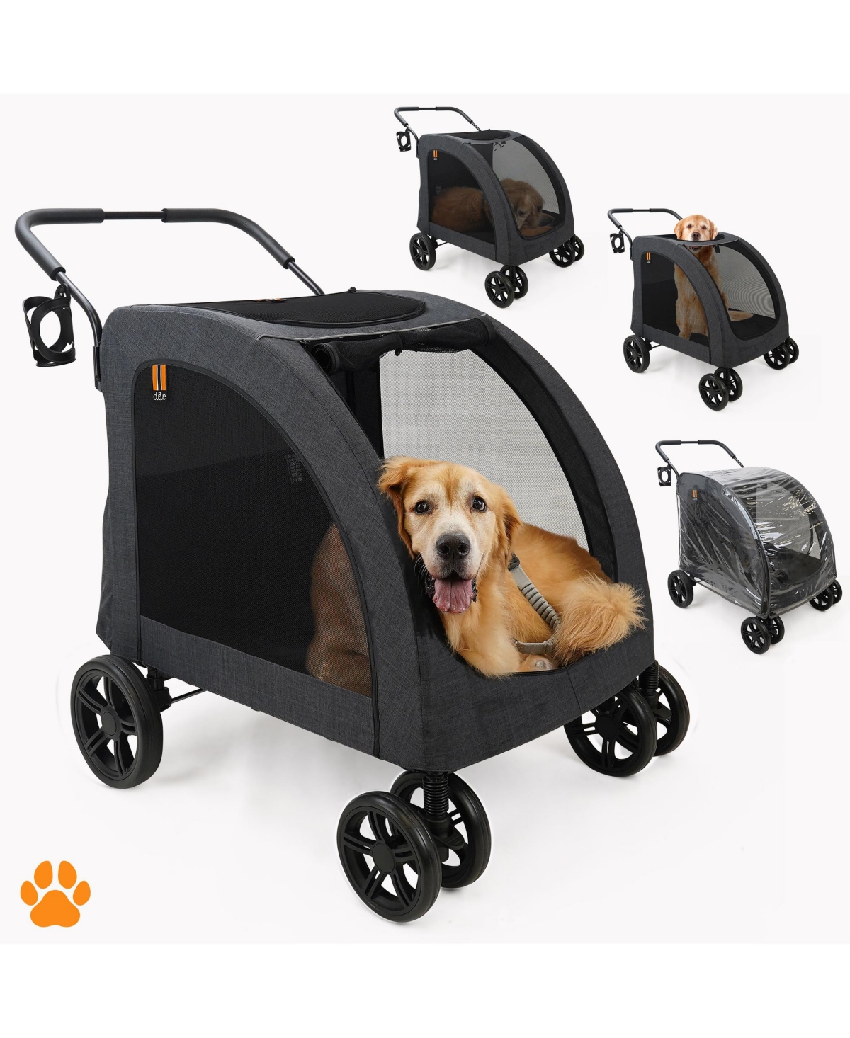 My Duque: Chester Raincover Pet Stroller