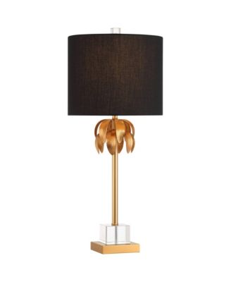 Monaco 27 1/2" High Crystal and Brass 3-Way Table Lamp