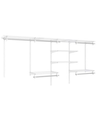 4-8 Ft Wall Mounted Closet Organizer System with Hanging Rods