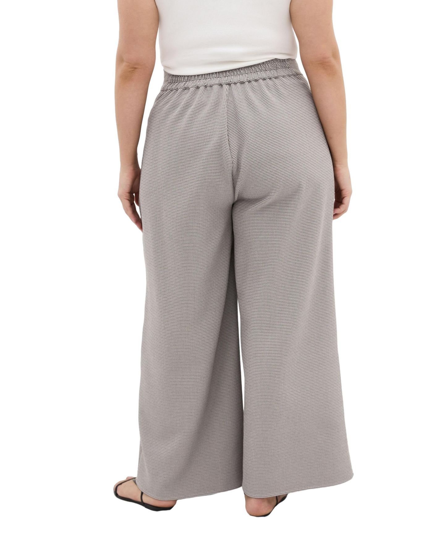 Женские брюки CITY CHIC Plus Size Hailey Check, цвет: Нейтральный клетчатый — фото 5