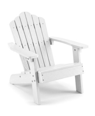 Kids All-Weather Adirondack Chair with Tilted High Backrest for Children