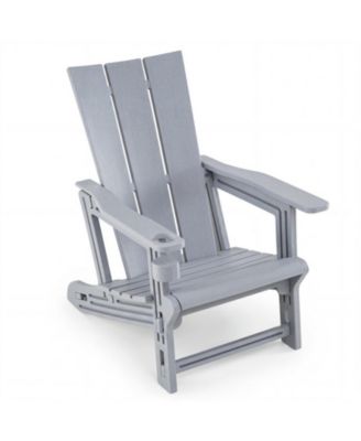 HDPE Outdoor Adirondack Chairs with Cup Holder