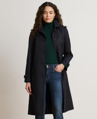 Women's Belted Lined Trench Coat