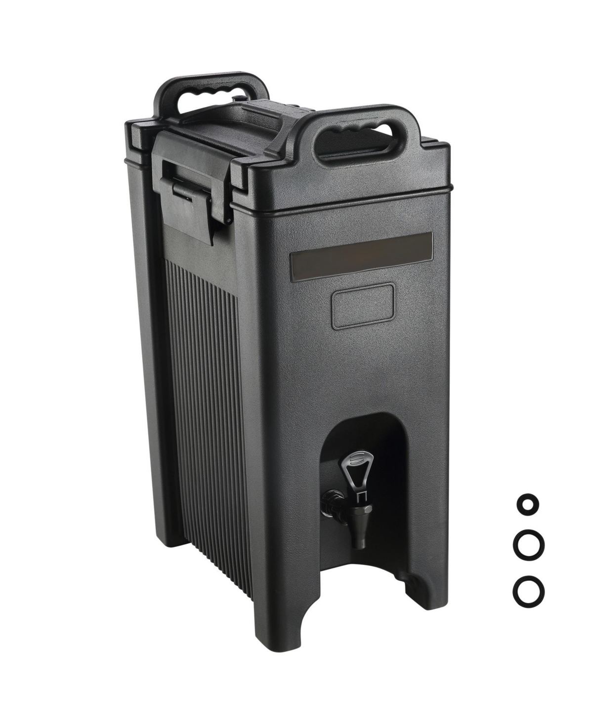 Sugift 5 Gallon Insulated Beverage Dispenser Food-Grade Ldpe Hot and Cold Server with 0.9 in Pu Layer - Black