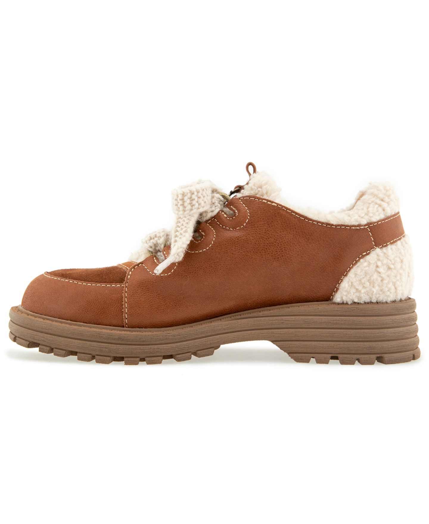 Обувь Jambu Women's Lace-Up Round Toe Shoes, цвет: Коньячный — фото 6