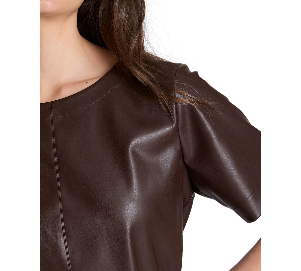 Kenneth Cole Women's Polyester-Blend Crop Pullover