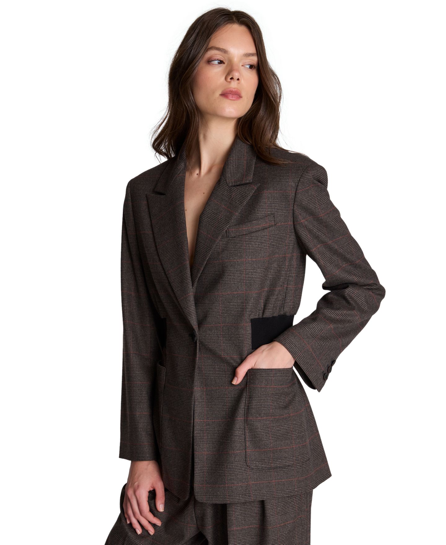 Женский пиджак Kenneth Cole Rib Waisted Blazer, цвет: Разноцветный — фото 5