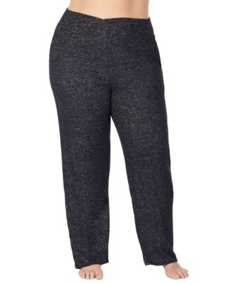 Plus Size SoftKnit Sweater-Knit Lounge Pants