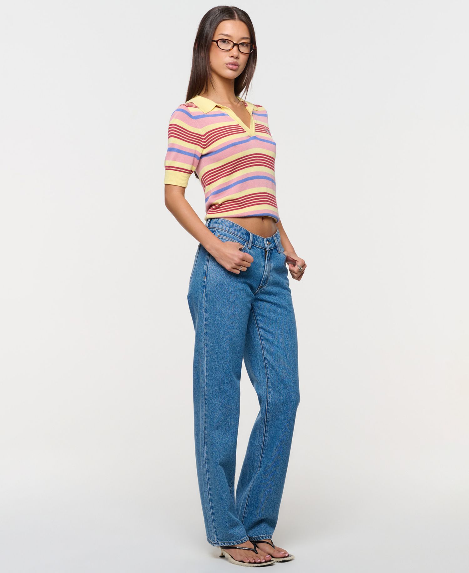 Juniors' 99 Straight Rae Low-Rise Denim Jeans