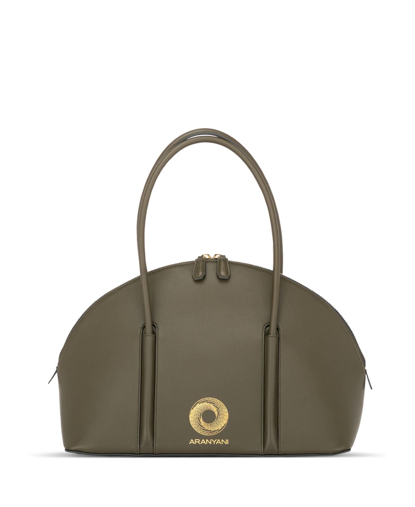 Женская сумка Aranyani Kiko Monogram Debossed Top-Handle, цвет: Глубокий тёмно-зелёный — фото 1