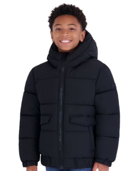 Куртка Michael Kors Heavy Weight Ripstop Puffer Hooded для мальчиков, цвет: Чёрный