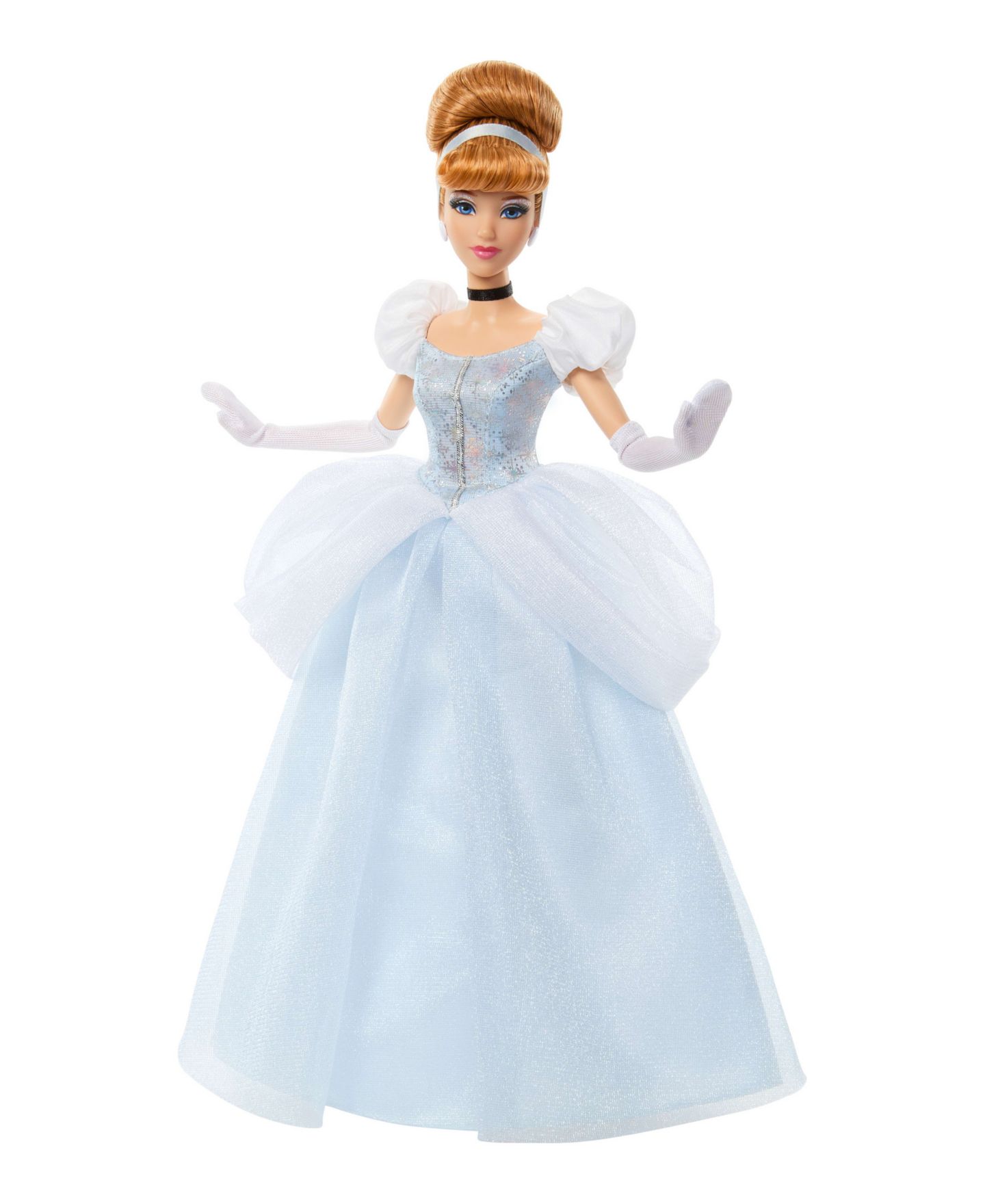 Детская кукла Disney Princess Sparkling Princess Cinderella Removable Outfit Fashion Doll, Ages 4+ — фото 1