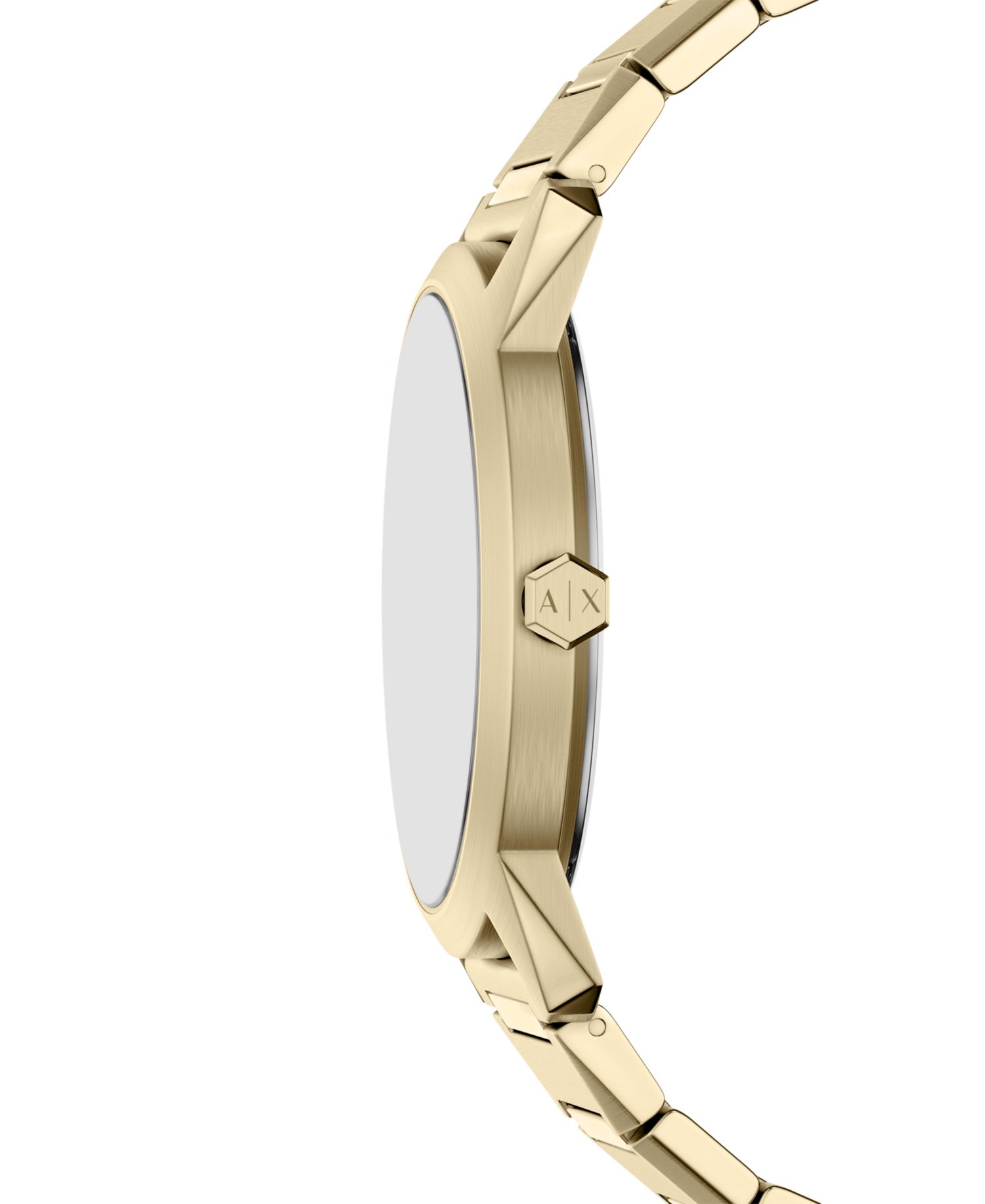 Armani Exchange Men's Quartz Three Hand Gold Stainless Steel Watch 42mm
