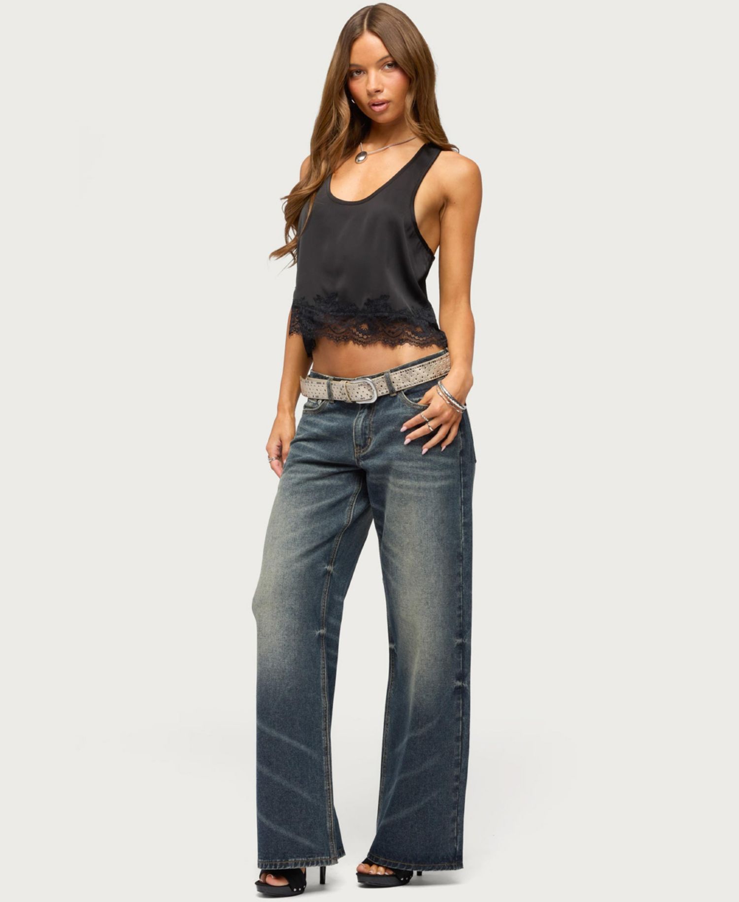 Women's Onie Lace Scoop Neck Tank Top