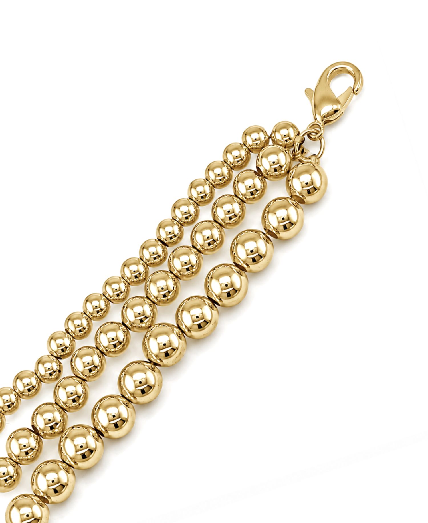 Triple Row Bead Bracelet