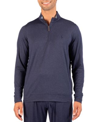 Men's Brushed Melange Quarter Zip Sweater