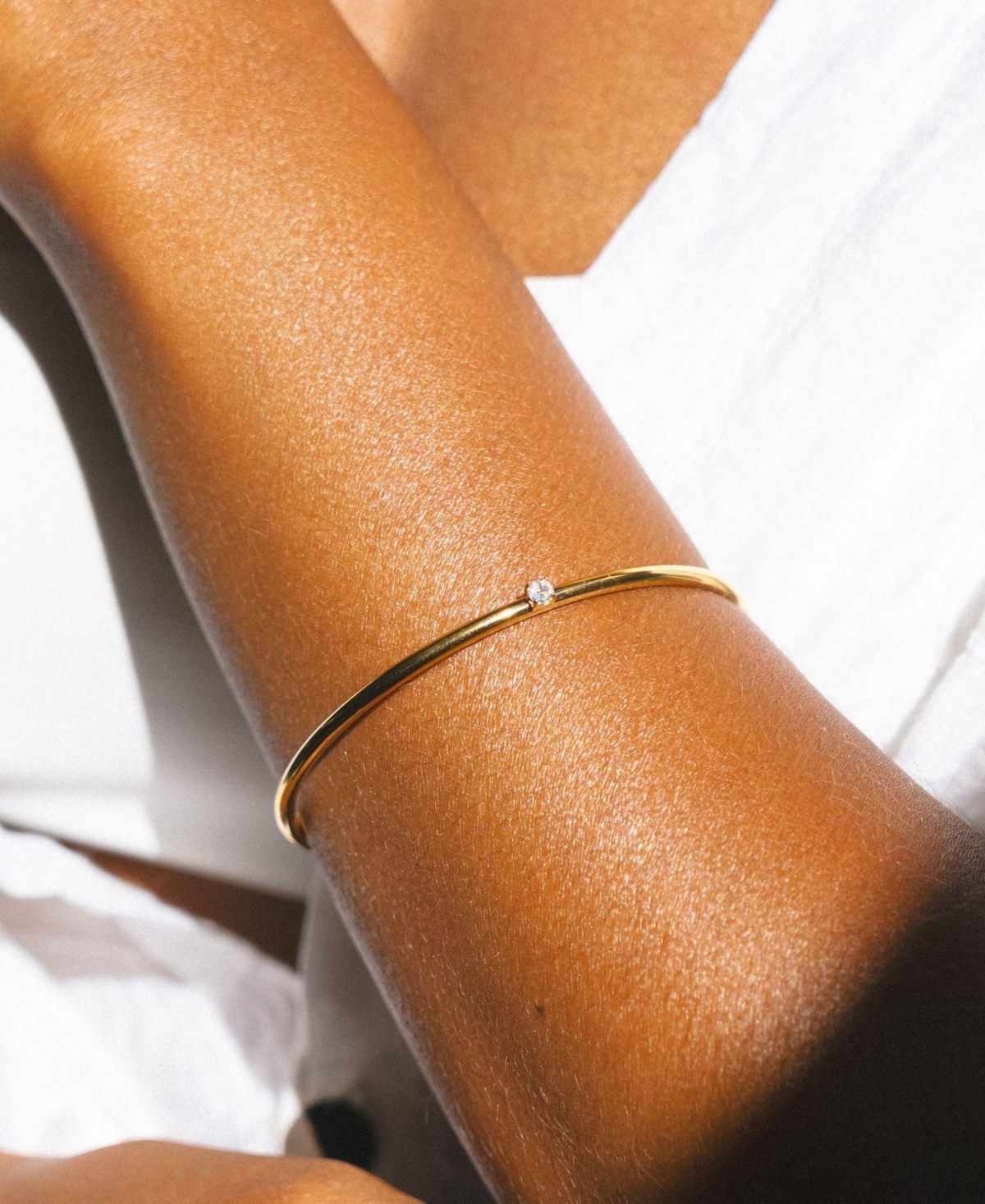 Atolea Thin Solar Cuff Bracelet