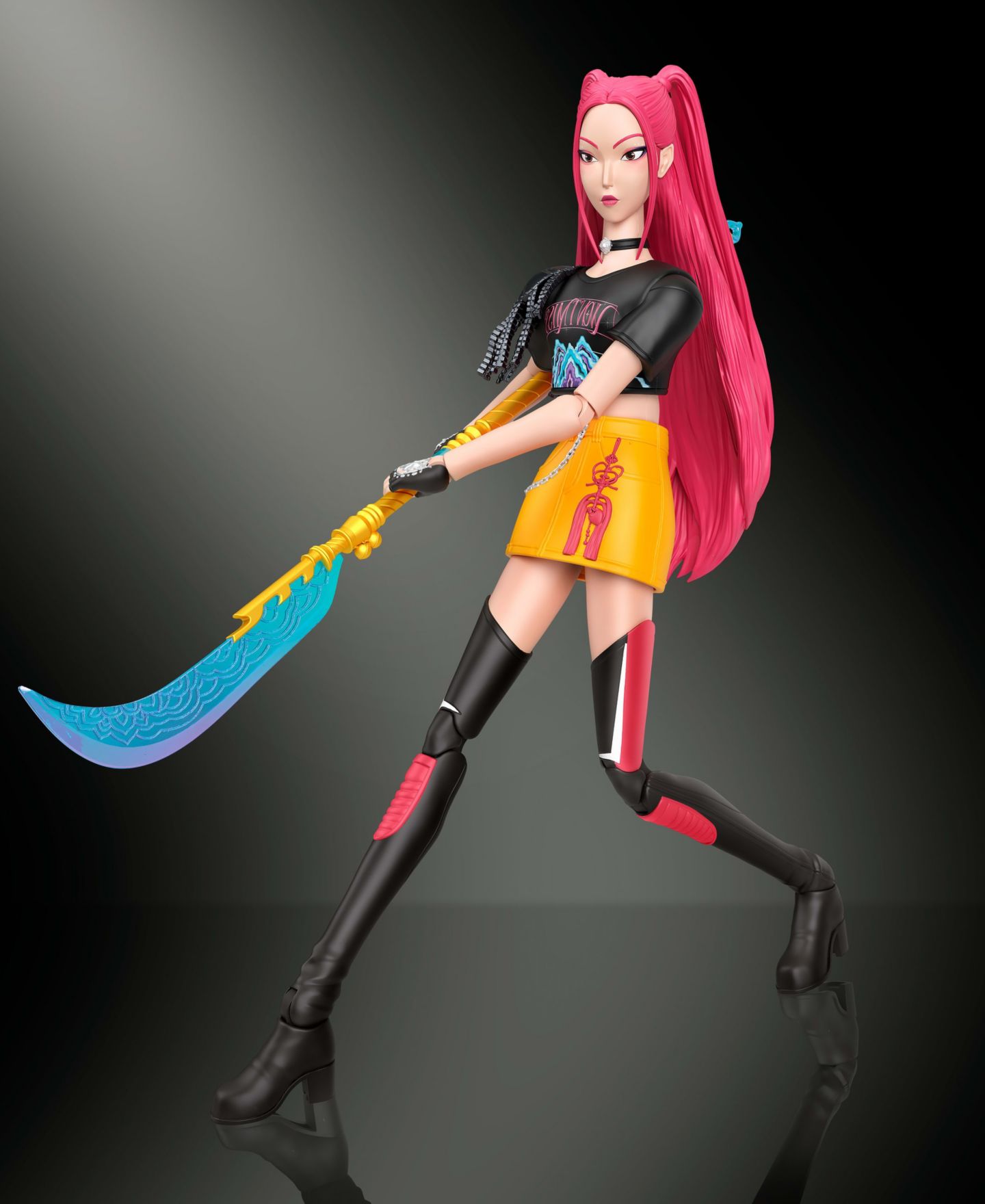 Детская фигурка KPop Demon Hunters Huntrx Mira 6-Inch Action Figure, Ages 4+ — фото 3