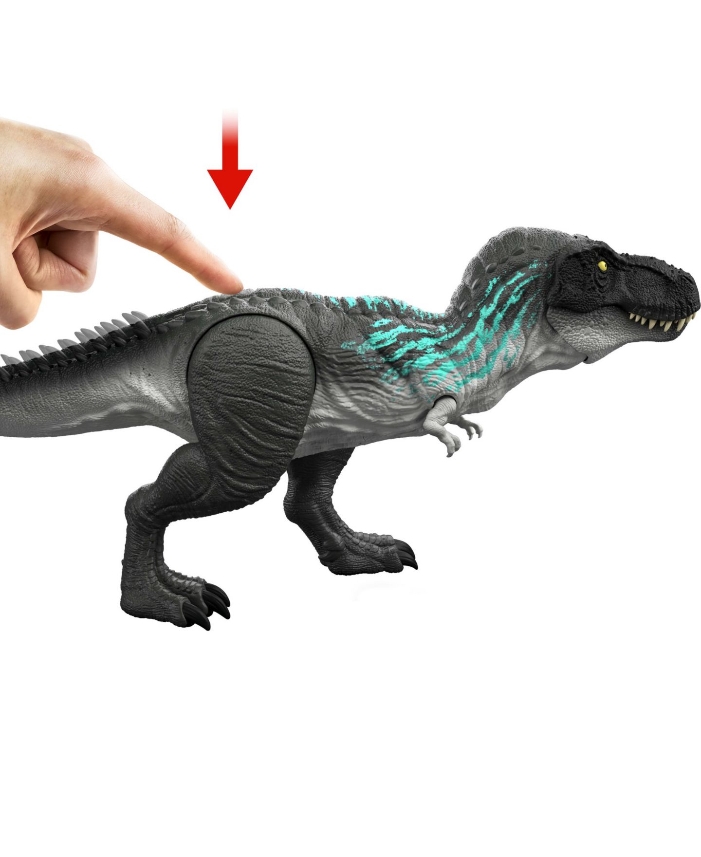 Детская фигурка Jurassic World Muscle Madness Tyrannosaurus Rex 21.5" Action Figure, Ages 4+ — фото 3