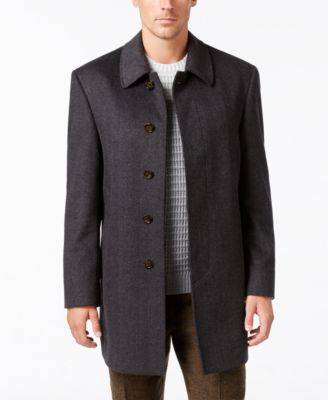 ralph lauren wool blend 3 button coat