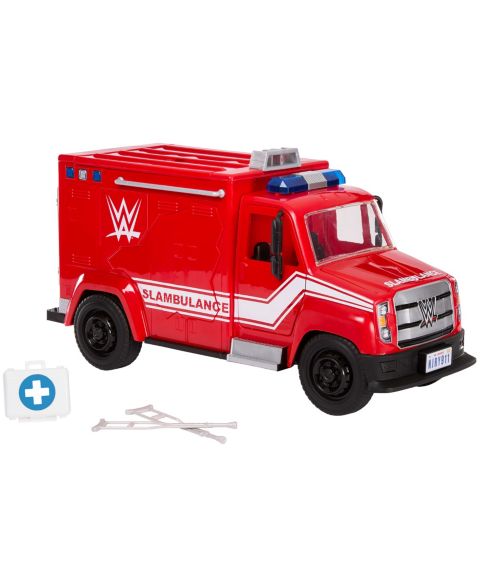 Детский игровой набор WWE Slambulance 14-Piece Breakaway Playset, Ages 6+