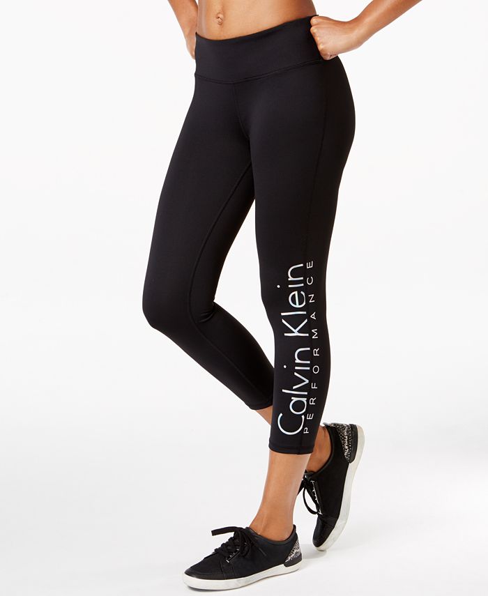 Calvin Klein Logo Capri Leggings & Reviews - Pants & Capris - Women - Macy's