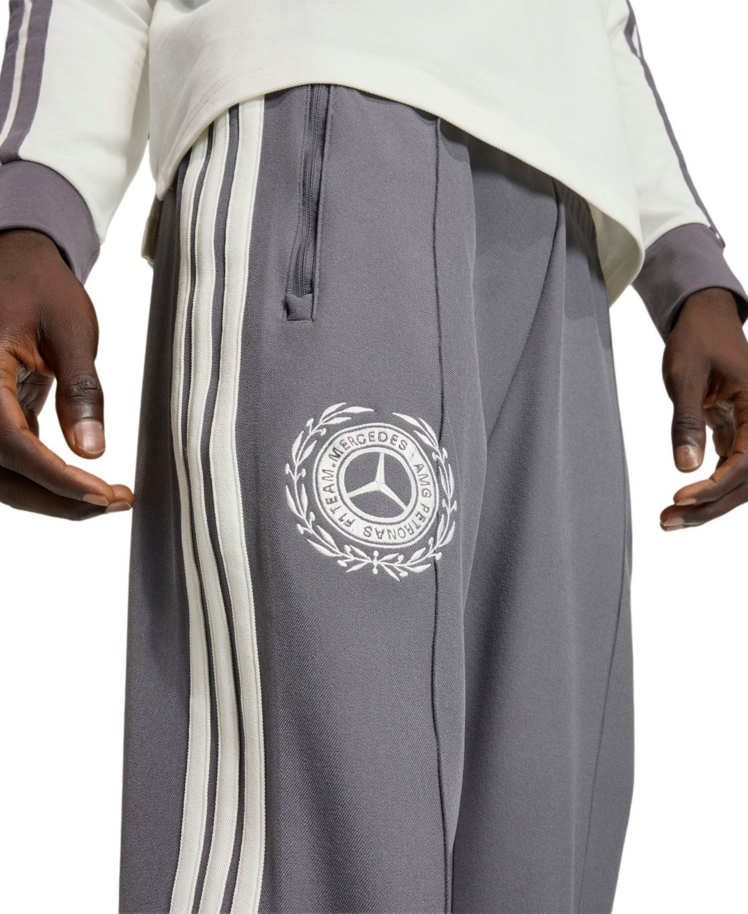 Men's Gray Mercedes-AMG Petronas F1 Team Silver Arrows Icon Track Pants
