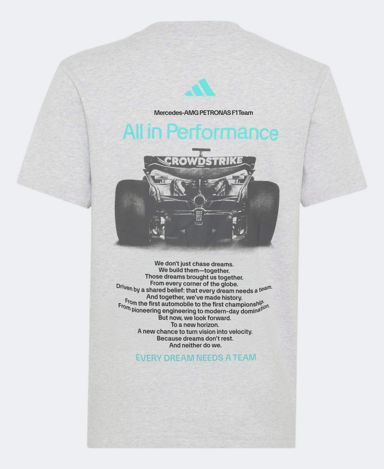 Big Boys and Girls Gray Mercedes-AMG Petronas F1 Team Graphic T-Shirt